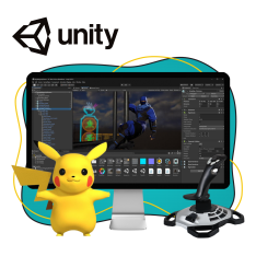Мир игр на Unity 2D на популярном движке + AI-помощники - КИБЕРшкола программирования для детей, компьютерные курсы для школьников, начинающих и подростков - KIBERone г. Ялта