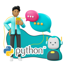 Умный чат-бот на Python - КИБЕРшкола программирования для детей, компьютерные курсы для школьников, начинающих и подростков - KIBERone г. Ялта
